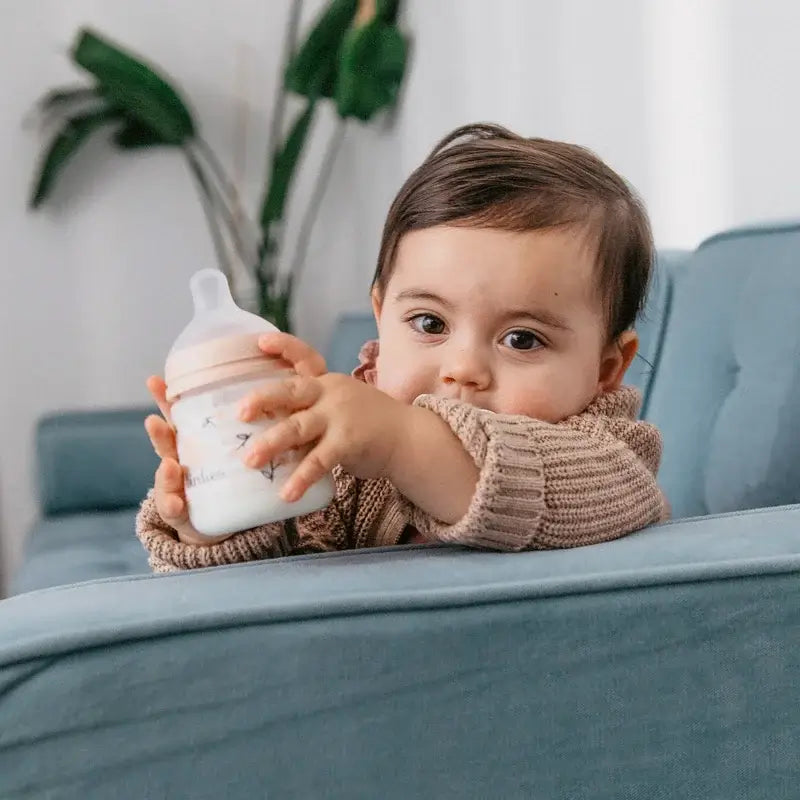 Suavinex Biberón Tetina Sx Pro Flujo Lento (S) +0 Meses Birdies Rosa, 150 ml