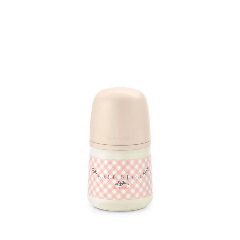Suavinex Biberón Tetina Sx Pro Flujo Lento (S) +0 Meses Wild&Free Rosa, 150 ml