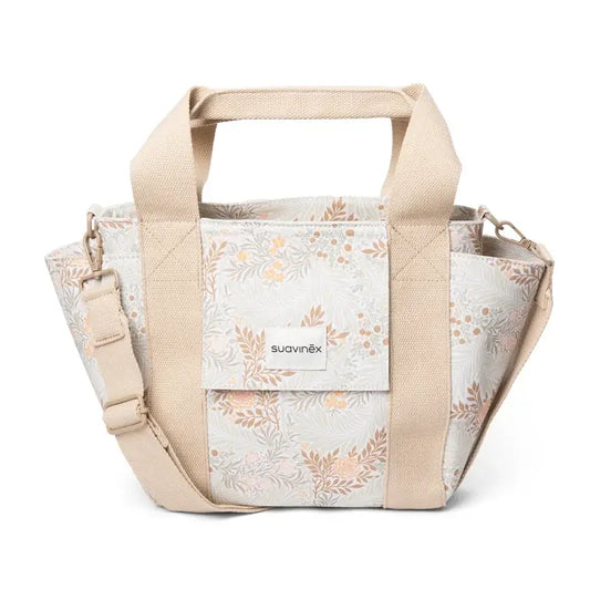 Suavinex Bolso Carro Bebé Panera Estampado Poetry Beige