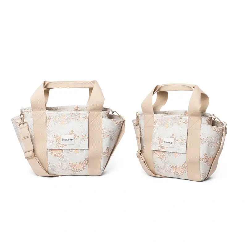Suavinex Bolso Carro Bebé Panera Estampado Poetry Beige