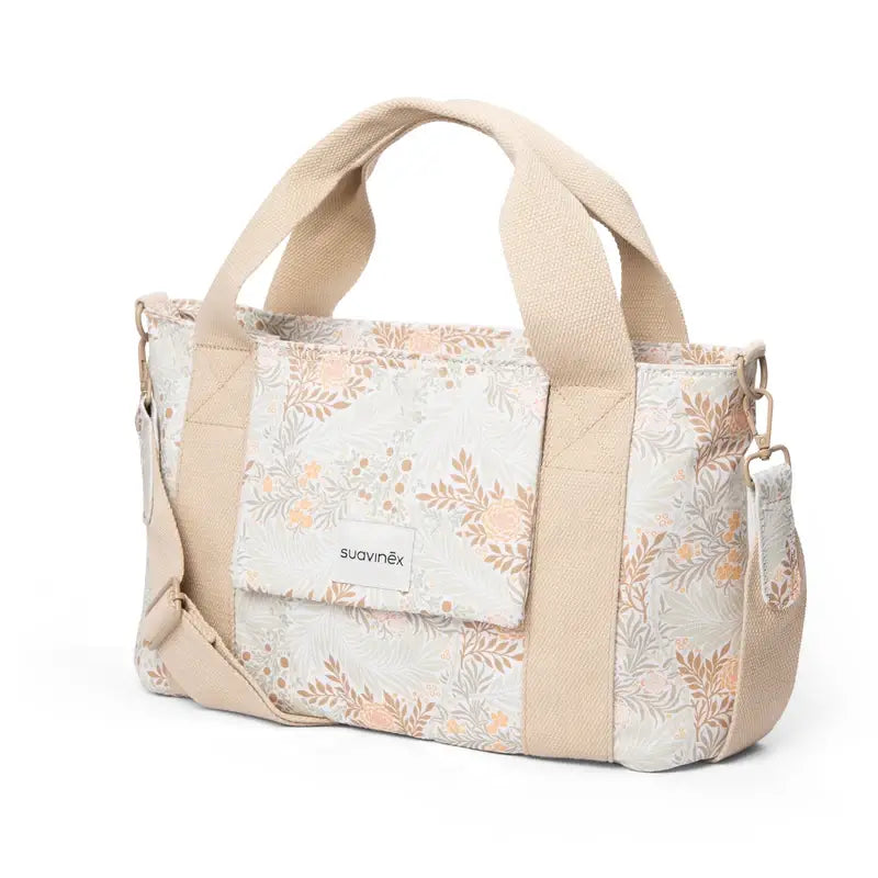 Suavinex Bolso Carro Bebé Panera Estampado Rectangular Poetry Beige