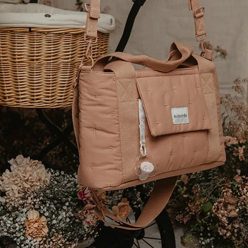 Suavinex Bolso Carro Bebé Panera Rectangular Poetry Rosa
