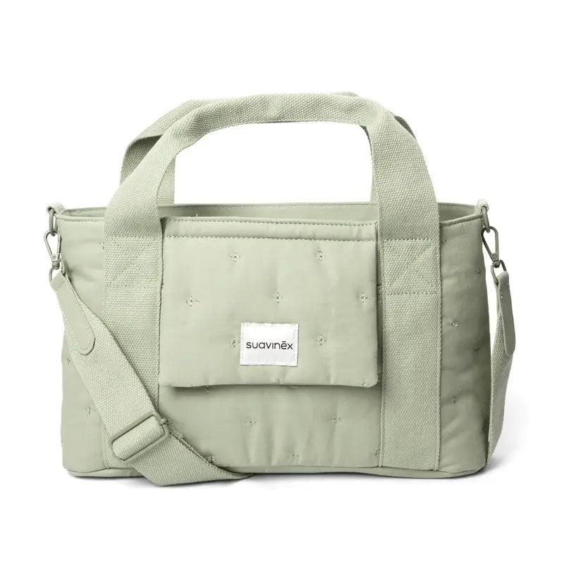 Suavinex Bolso Carro Bebé Panera Rectangular Poetry Verde