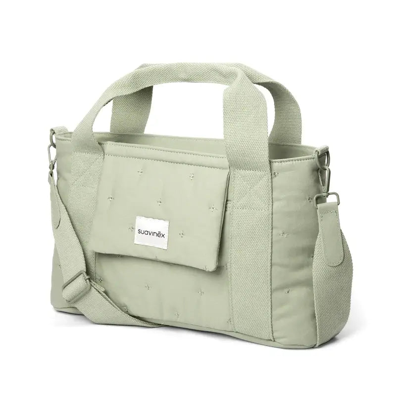 Suavinex Bolso Carro Bebé Panera Rectangular Poetry Verde
