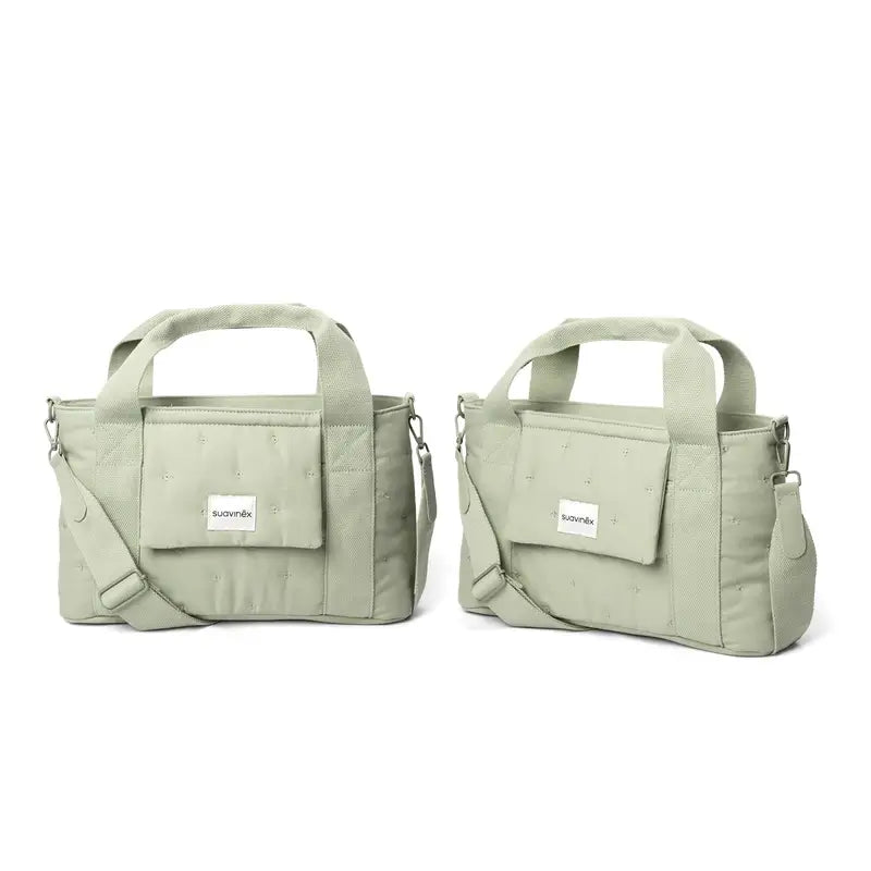 Suavinex Bolso Carro Bebé Panera Rectangular Poetry Verde
