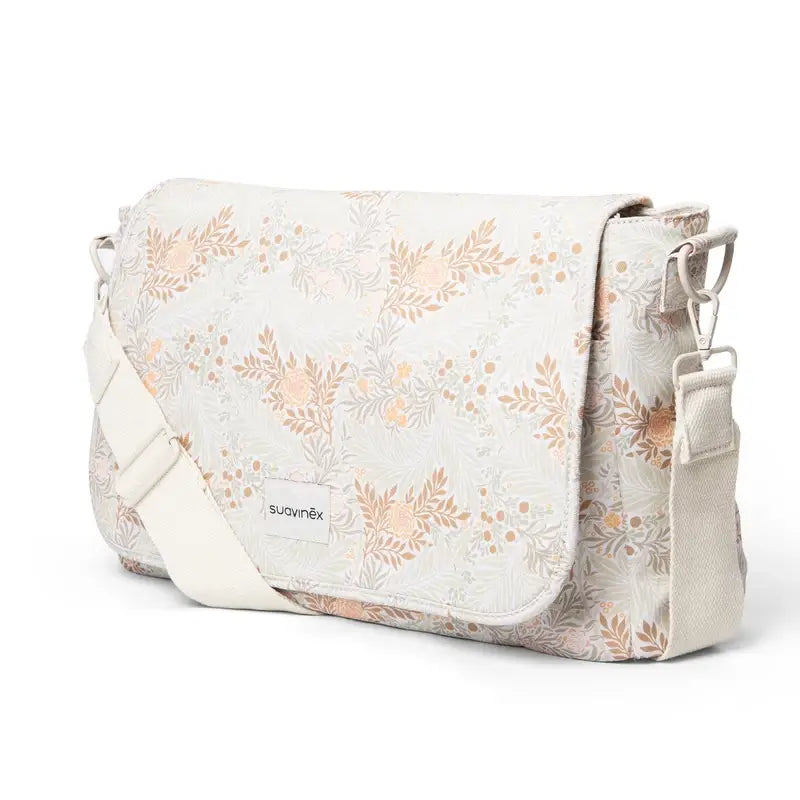 Suavinex Bolso Maternidad Bandolera Estampado Poetry Beige