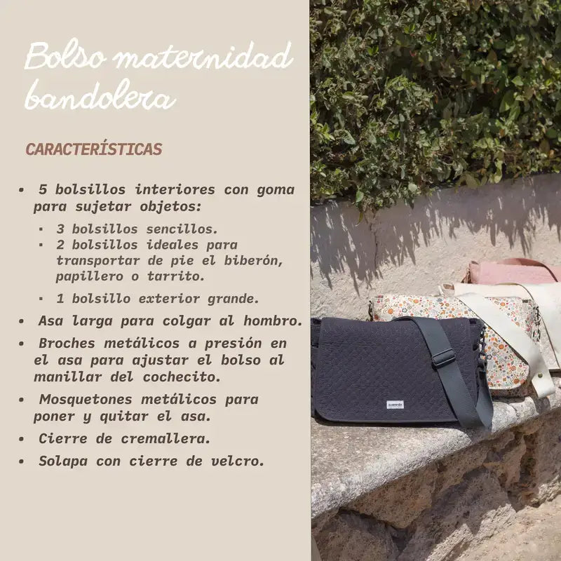 Suavinex Bolso Maternidad Bandolera, Floral