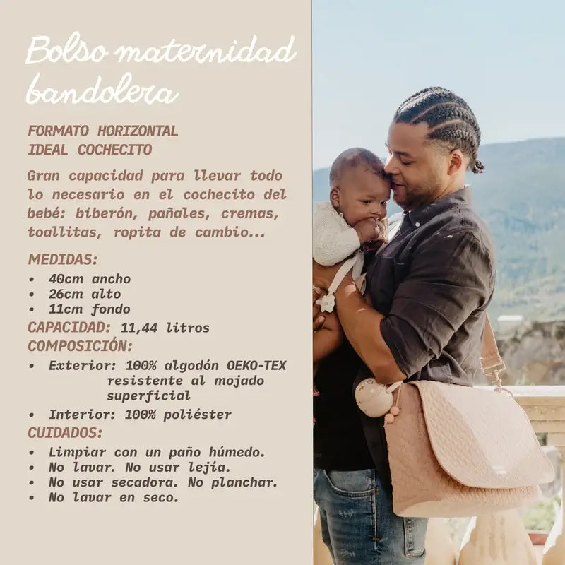 Suavinex Bolso Maternidad Bandolera, Rosa