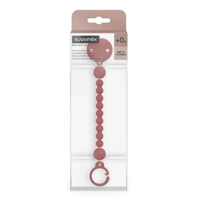 Suavinex Broche Pinza De Silicona, Chili Pepper