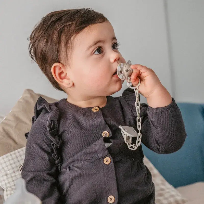 Suavinex Broche Pinza Sujetachupetes +0 Meses Wild&Free Beige