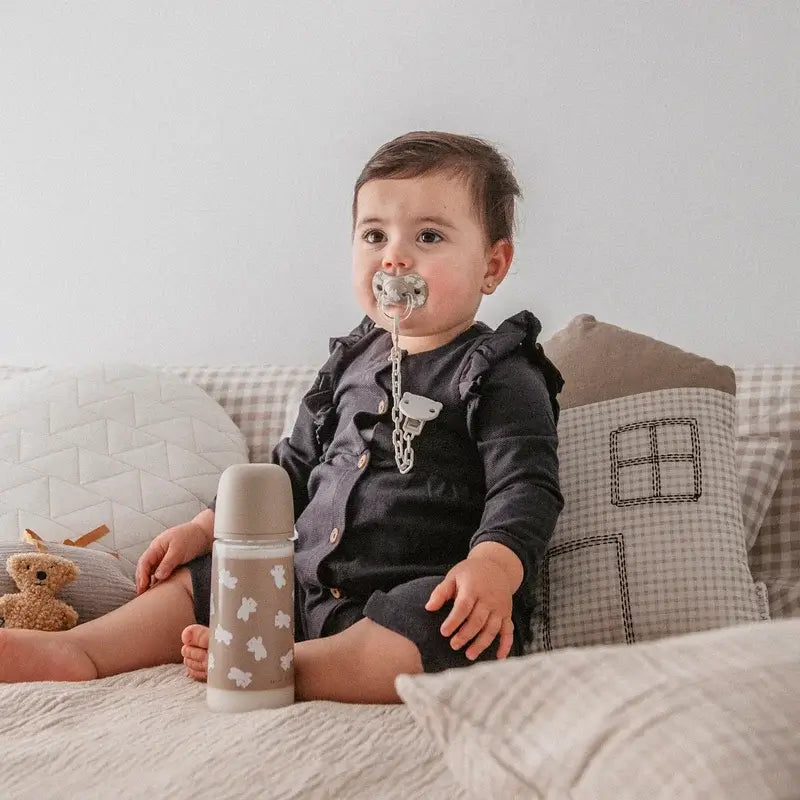 Suavinex Broche Pinza Sujetachupetes +0 Meses Wild&Free Beige