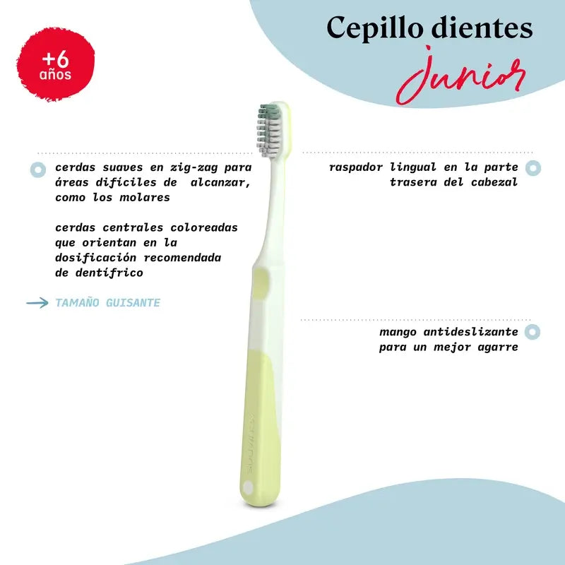 Suavinex Cepillo De Dientes Infantil +6 Años, Azul