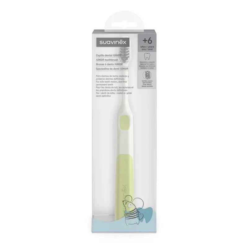 Suavinex Cepillo De Dientes Infantil +6 Años, Verde