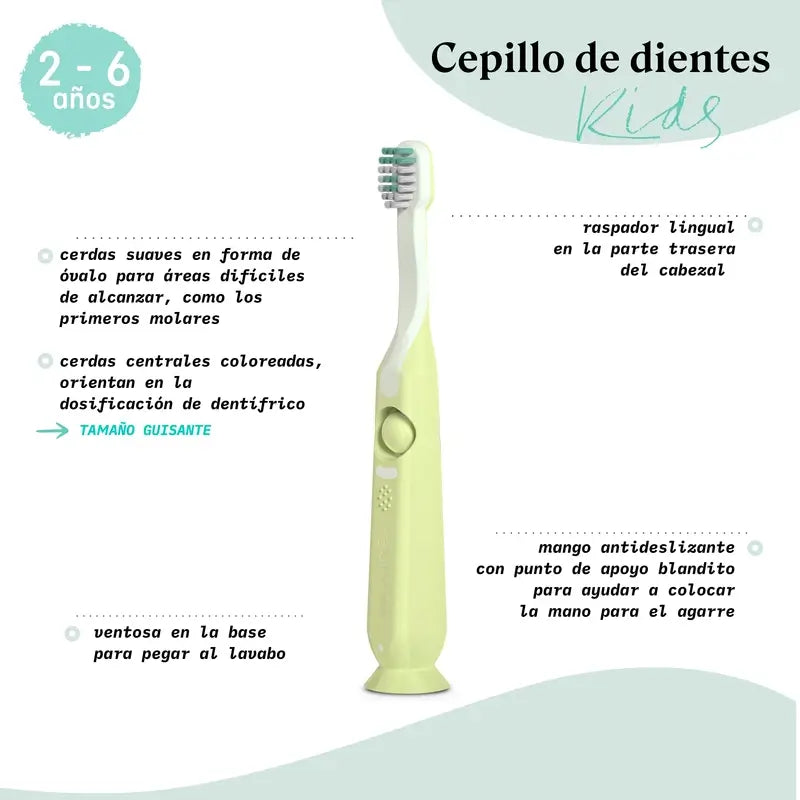 Suavinex Cepillo De Dientes Infantil De 2 A 6 Años, Azul