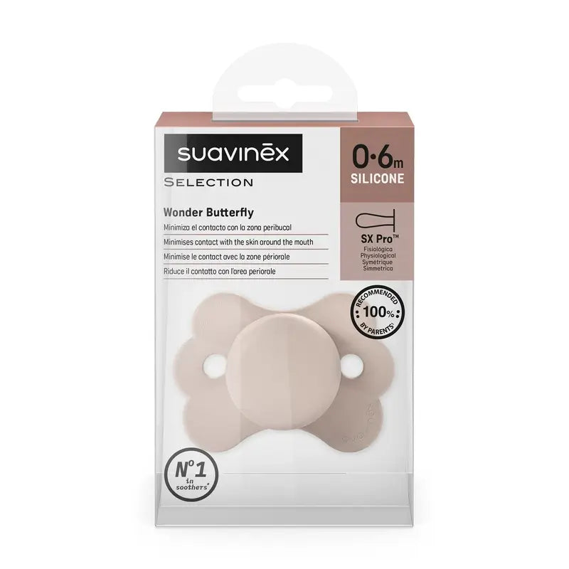 Suavinex Chupete Sx Pro 0/6 Meses, Wonderland Rosa Liso