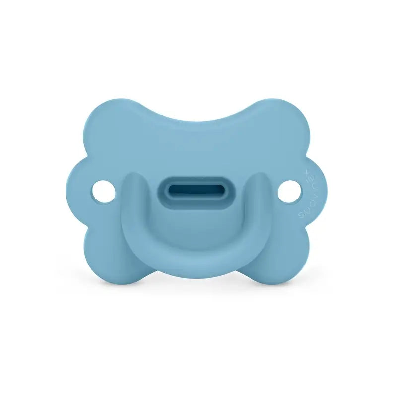 Suavinex Chupete Todo Silicona Fisiológico Sx Pro, 6/18 Meses, Mariposa Infinity Blue