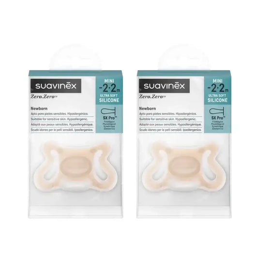 Suavinex Chupete Zero Zero, -2/2 Meses, Deep, 2 Unidades