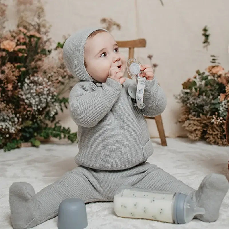 Suavinex Chupetero De Tela +0 Meses, Poetry Azul