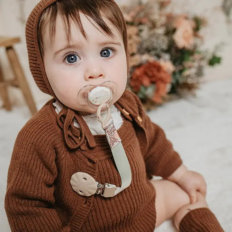 Suavinex Chupetero De Tela +0 Meses, Poetry Beige