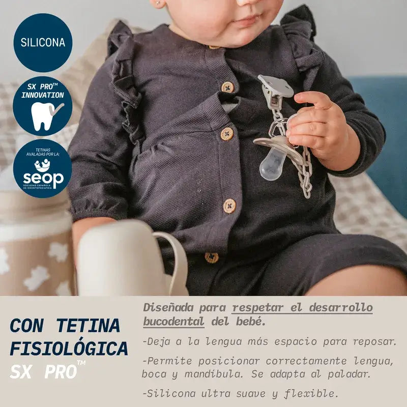 Suavinex Chupetes Tetina Sx Pro 0/6 Meses Birdies Rosa, 2 unidades