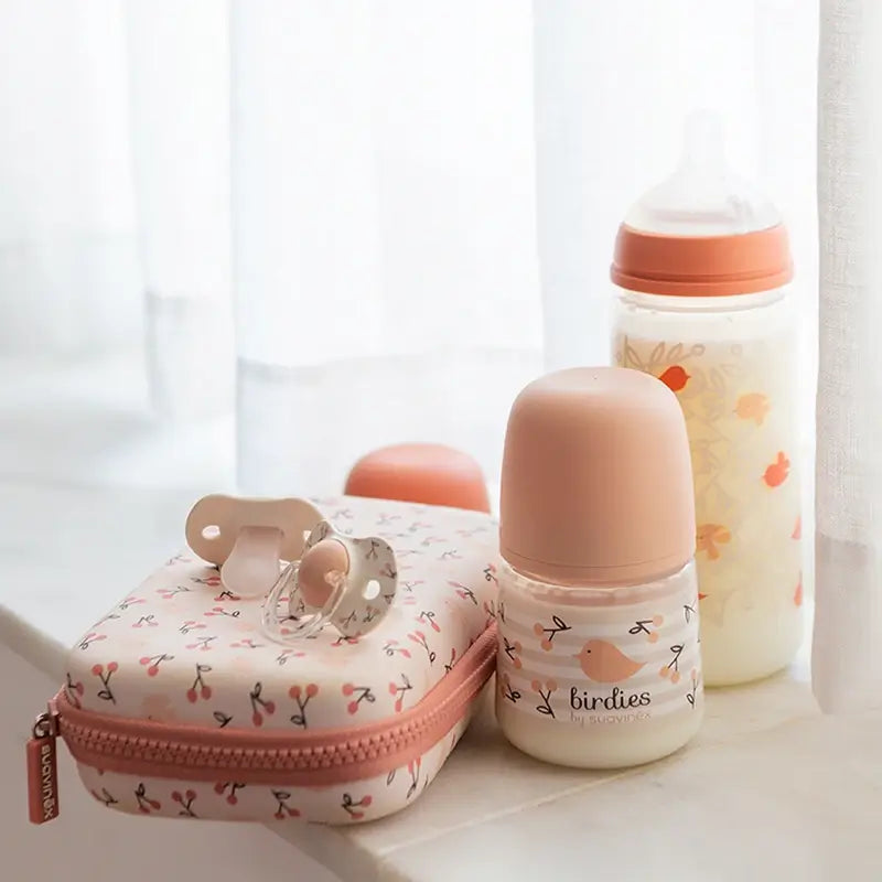 Suavinex Chupetes Tetina Sx Pro 0/6 Meses Birdies Rosa, 2 unidades