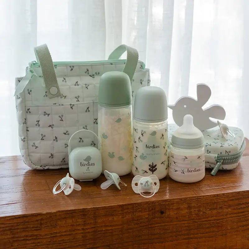 Suavinex Chupetes Tetina Sx Pro 0/6 Meses Birdies Verde, 2 unidades