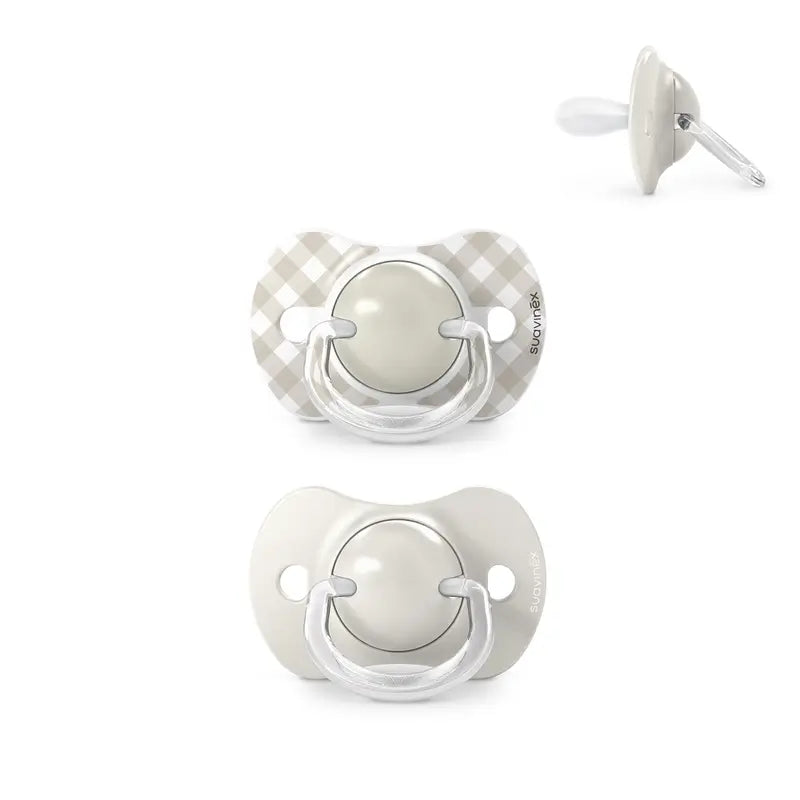 Suavinex Chupetes Tetina Sx Pro 0/6 Meses Wild&Free Beige, 2 unidades