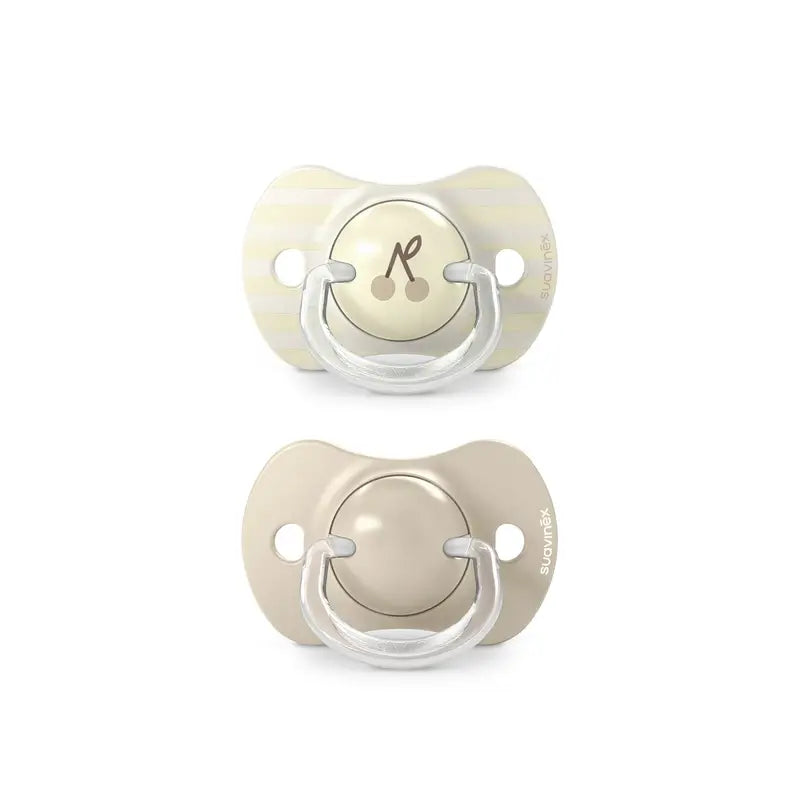 Suavinex Chupetes Tetina Sx Pro +18 Meses Birdies Beige, 2 unidades