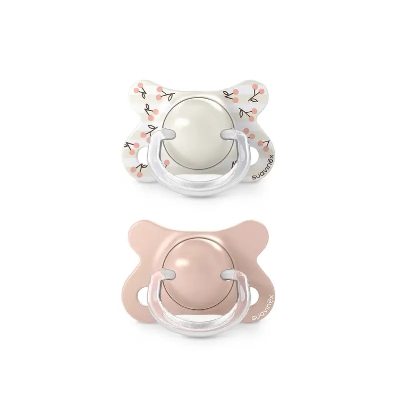 Suavinex Chupetes Tetina Sx Pro -2/2 Meses Birdies Rosa, 2 unidades