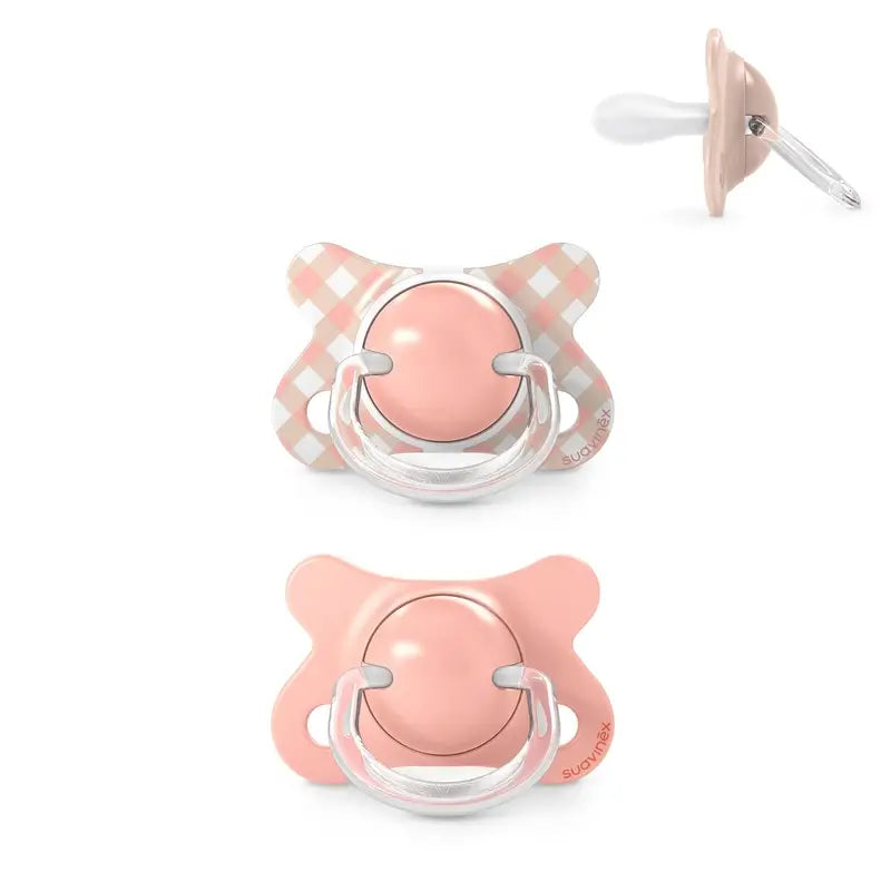 Suavinex Chupetes Tetina Sx Pro -2/2 Meses Wild&Free Rosa, 2 unidades