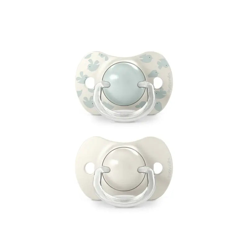 Suavinex Chupetes Tetina Sx Pro 6/18 Meses Birdies Verde, 2 unidades