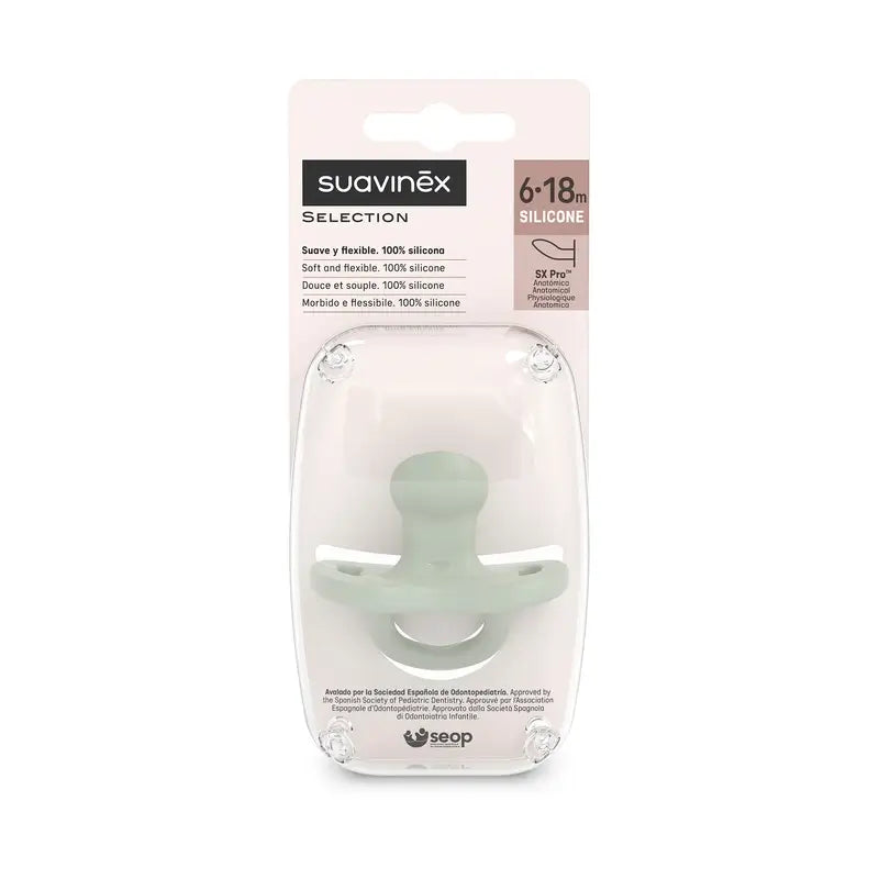 Suavinex Chupetes Tetina Sx Pro 6/18 Meses Colour Essence Verde