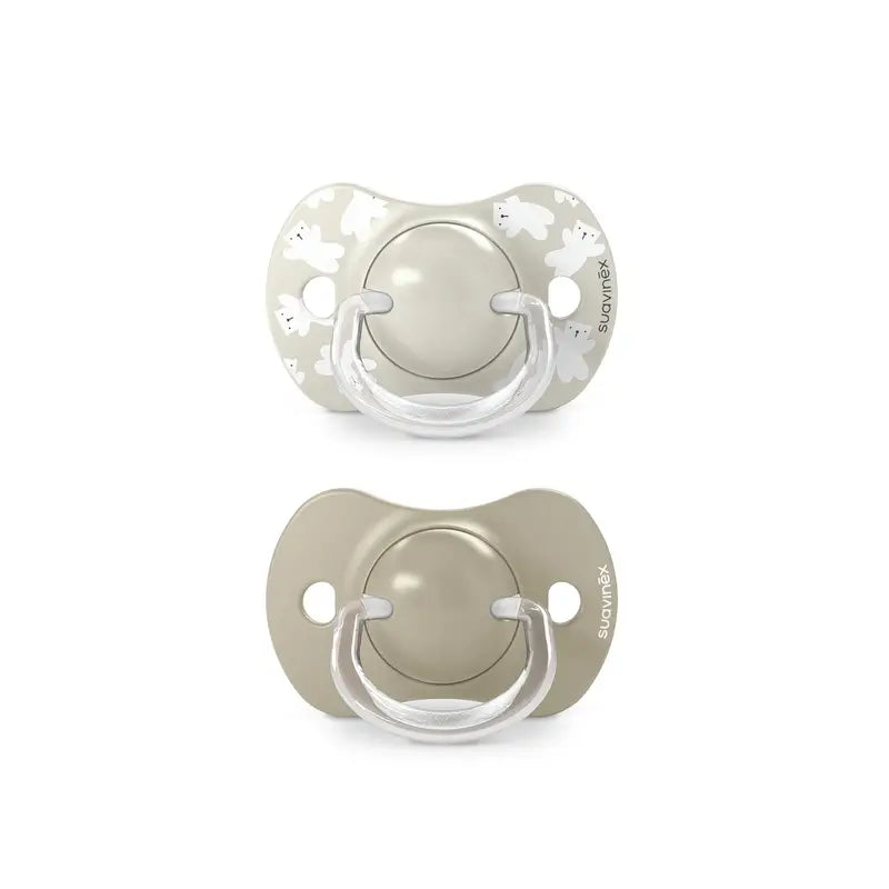 Suavinex Chupetes Tetina Sx Pro 6/18 Meses Wild&Free Beige, 2 unidades