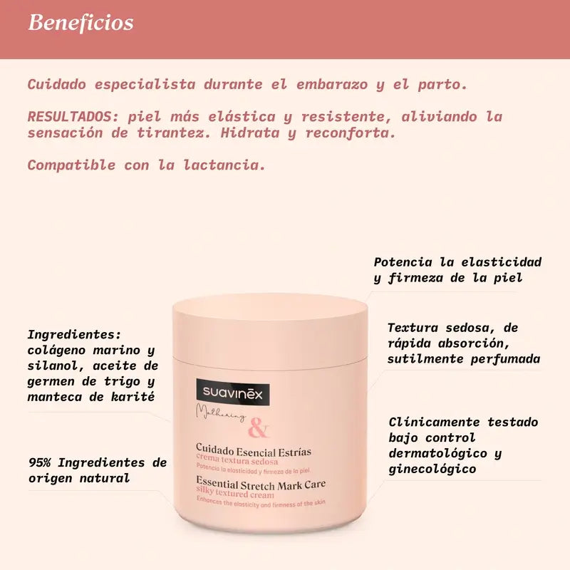 Suavinex Crema Antiestrías Embarazo, 400 Ml