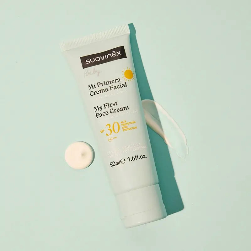 Suavinex Crema Facial Para Bebés, Con Protección Solar Spf30. 50 Ml