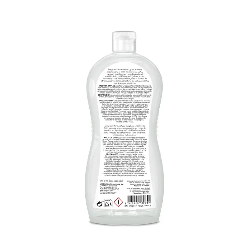 Suavinex Detergente Para Biberones Y Tetinas 500 Ml