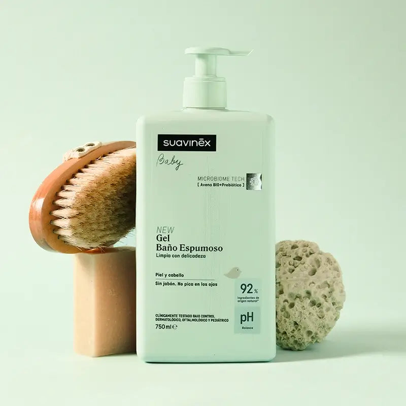 Suavinex Gel - Baño Espumoso Para Bebés, 750 Ml