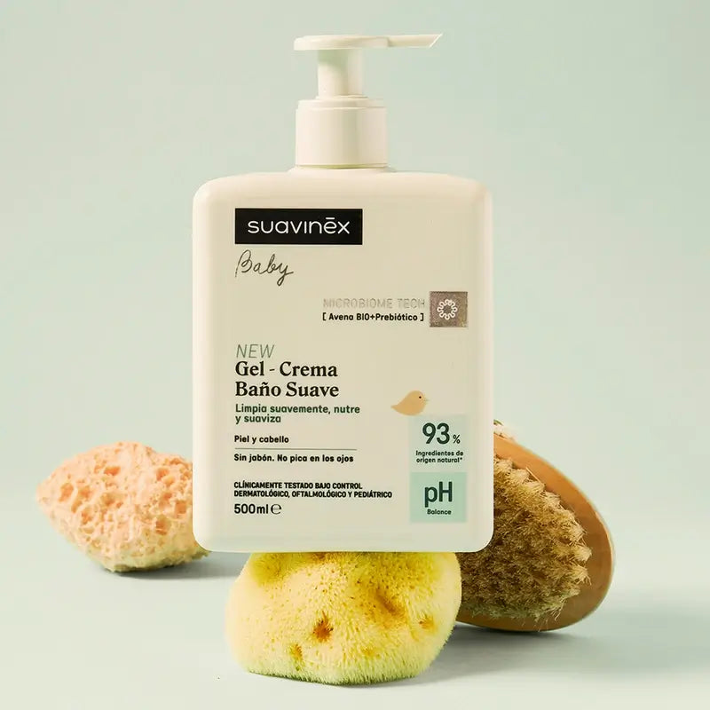 Suavinex Gel - Crema Baño Suave Para Bebés, 500 Ml