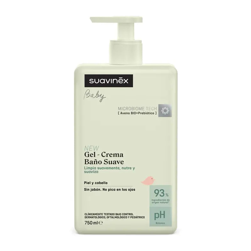 Suavinex Gel - Crema Baño Suave Para Bebés, 750 Ml
