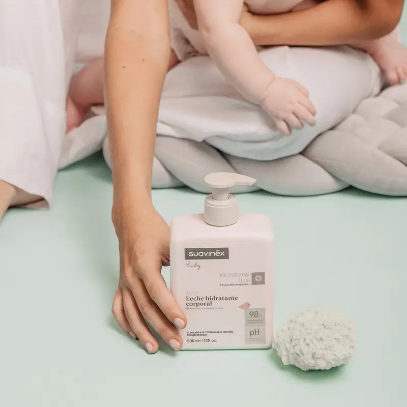 Suavinex Leche Corporal Hidratante Para Bebés, 500 Ml