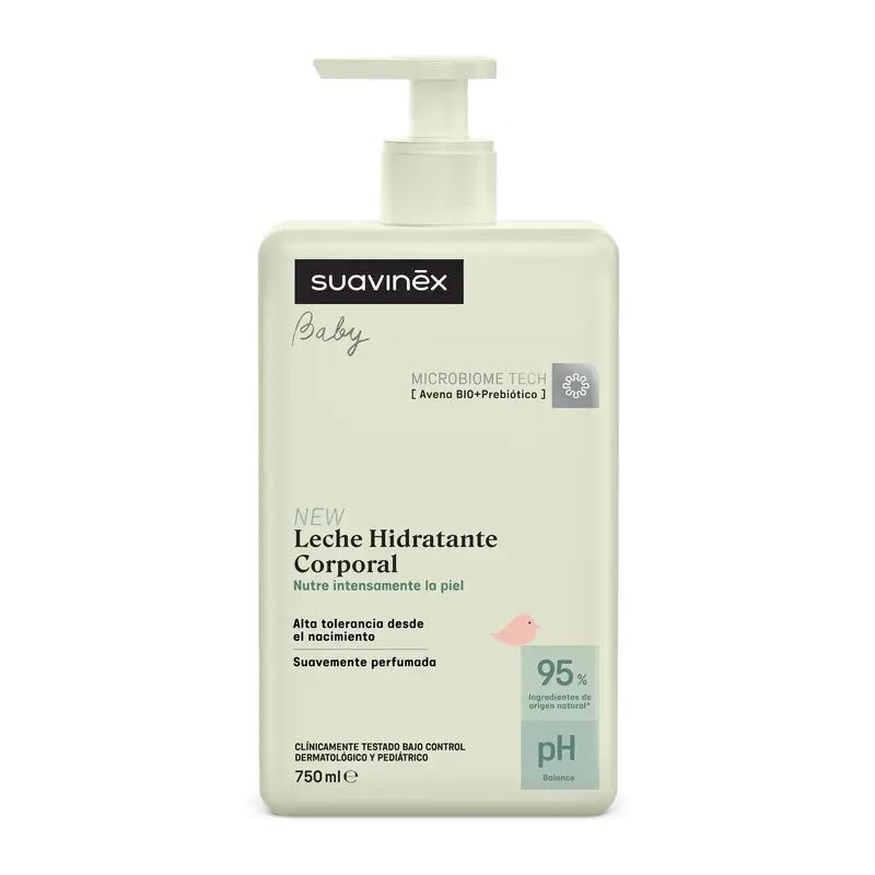 Suavinex Leche Corporal Hidratante Para Bebés, 750 Ml