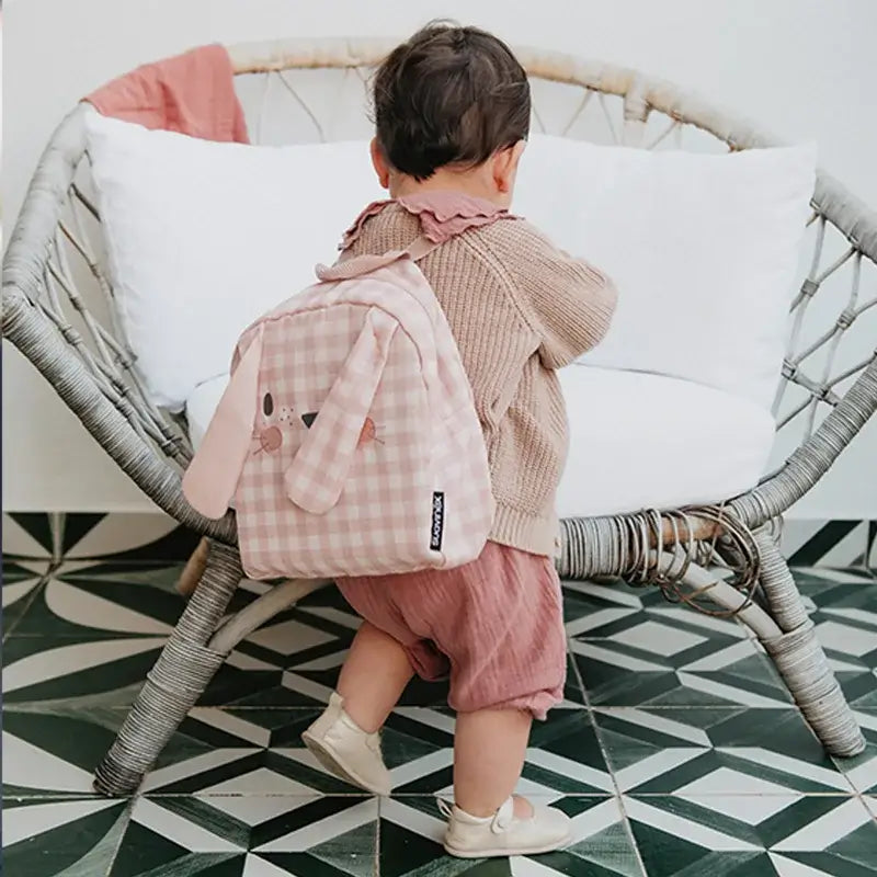 Suavinex Mochila Guardería, Conejo, Rosa