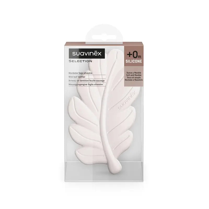 Suavinex Mordedor Silicona Hoja, Poetry Rosa