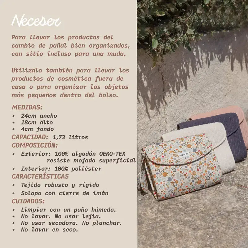 Suavinex Neceser Recién Nacido De Tela, Rosa