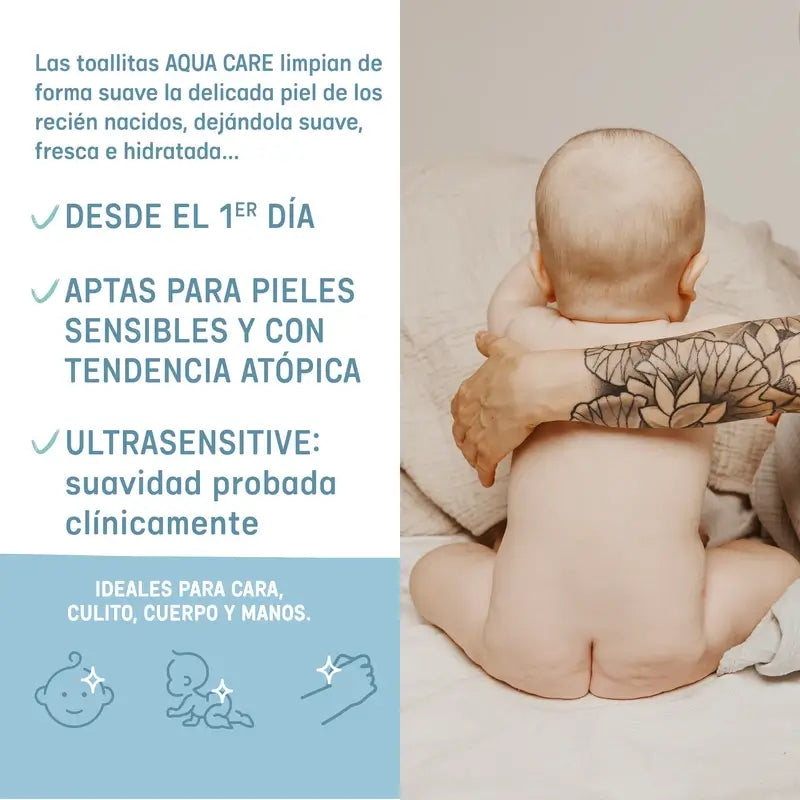 Suavinex Toallitas Aqua Care, 60 Unidades