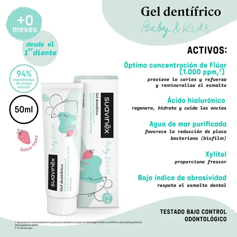 Suavinex Pasta Dientes Bebé, 50 Ml