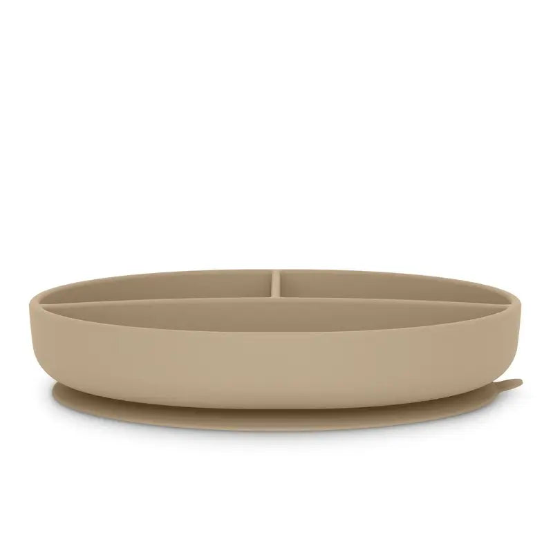 Suavinex Plato De Silicona Con Ventosa Y Divisiones, +6 Meses, Beige
