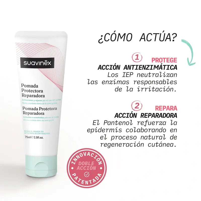Suavinex Pomada Protectora Reparadora De Pañal, 75 Ml