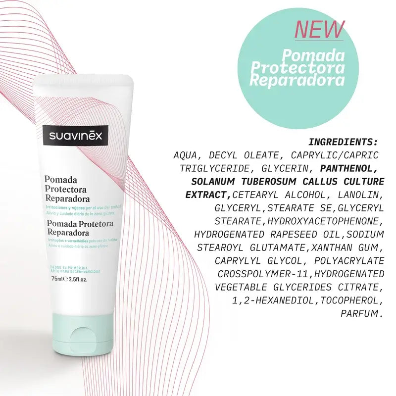 Suavinex Pomada Protectora Reparadora De Pañal, 75 Ml