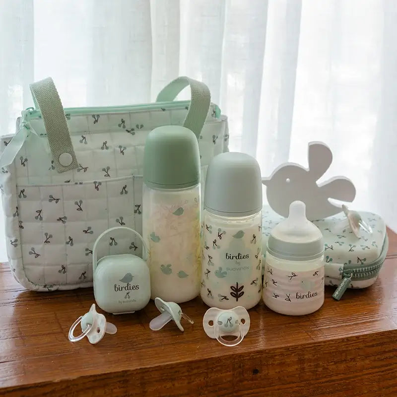 Suavinex Portachupetes +0 Meses Birdies Verde